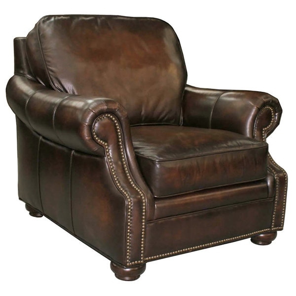 Hooker Furniture 40.5'' Wide Genuine Leather Club Chair & Reviews Wayfair